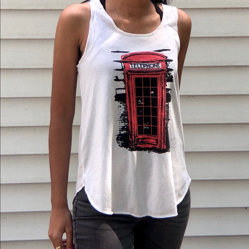 Graphic London Tank Top - S